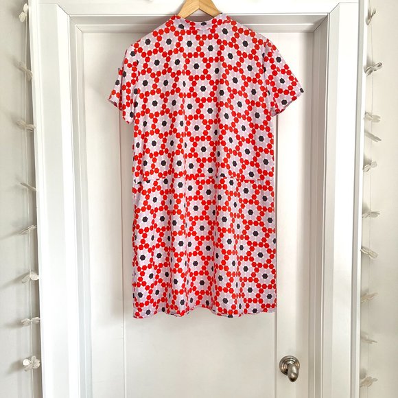 Dusen Dusen Oversized Tee Dress in Floral Tile - Picture 3 of 6